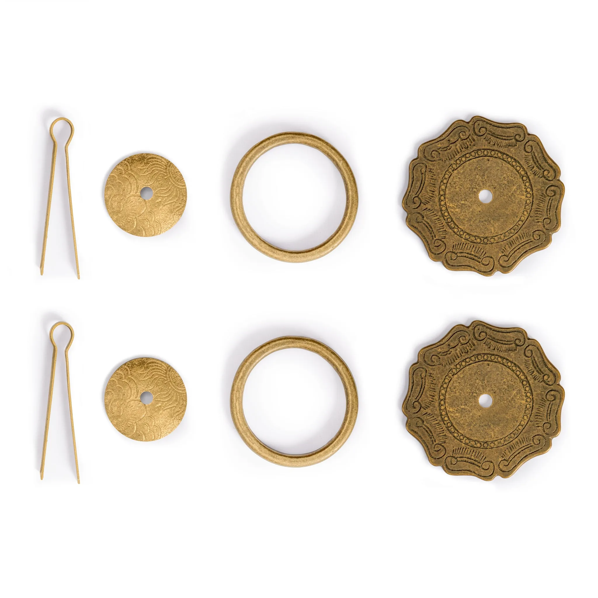 Buddha's Scepter Brass Hardware Pulls 3.7" - Set of 2