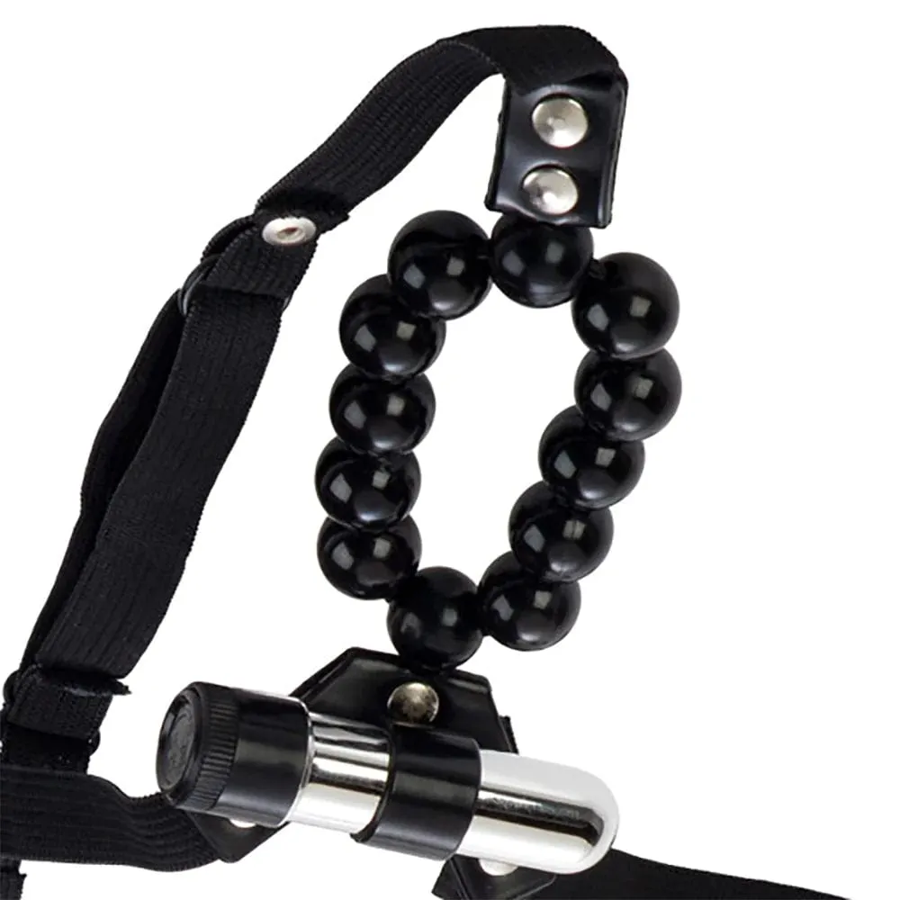 Calexotics Lover's Thong with Stroker Beads and Vibration