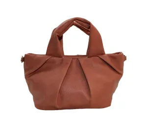 Camel Satchel with Crossbody