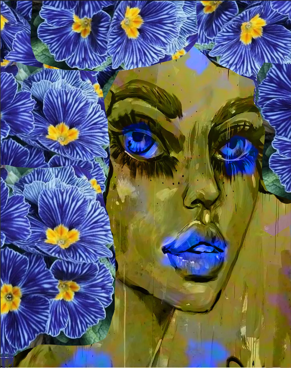 Camila NYC Blue Headscarf ws