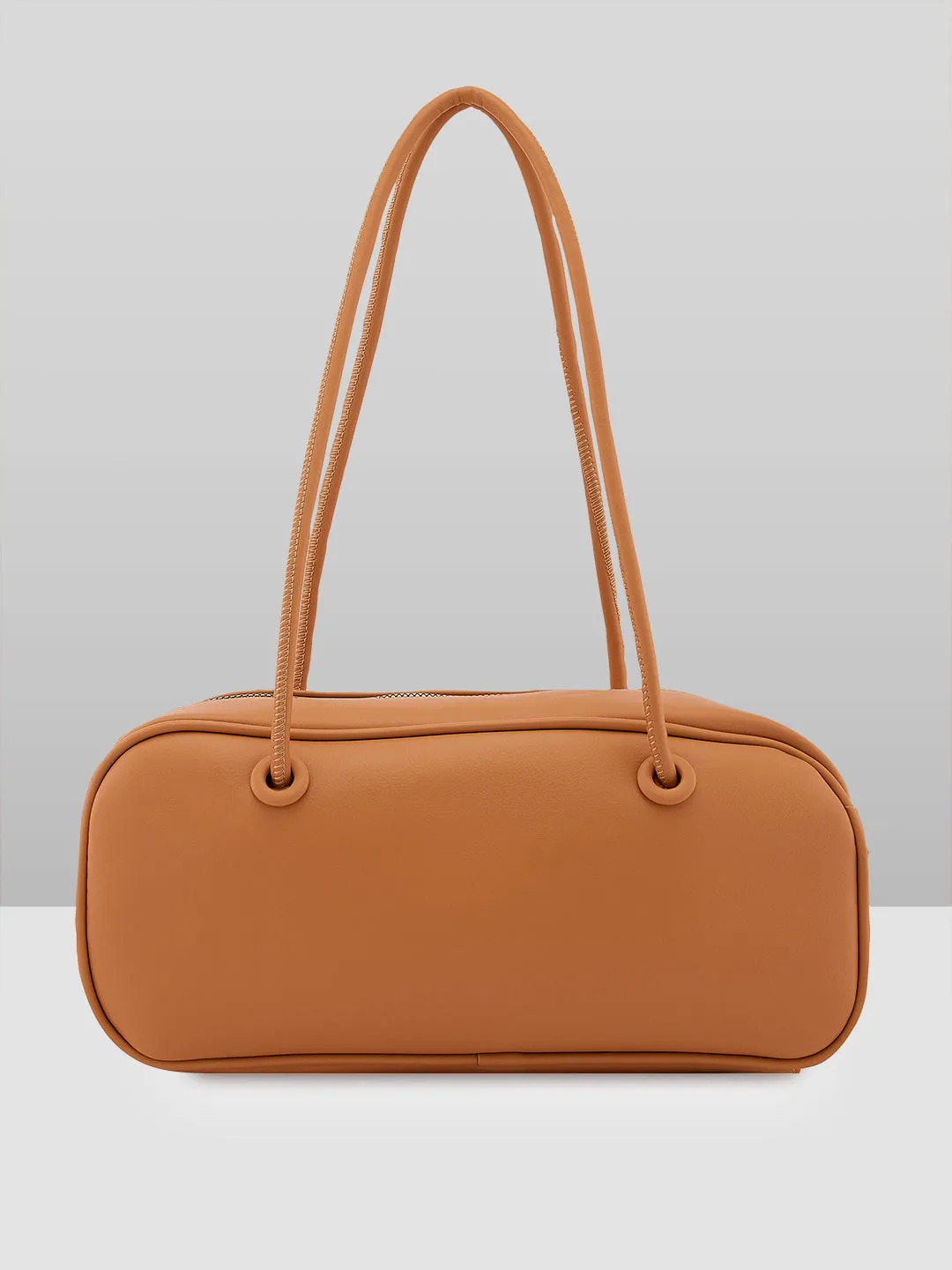 Caprese Bloom Medium Apricot Satchel Bag