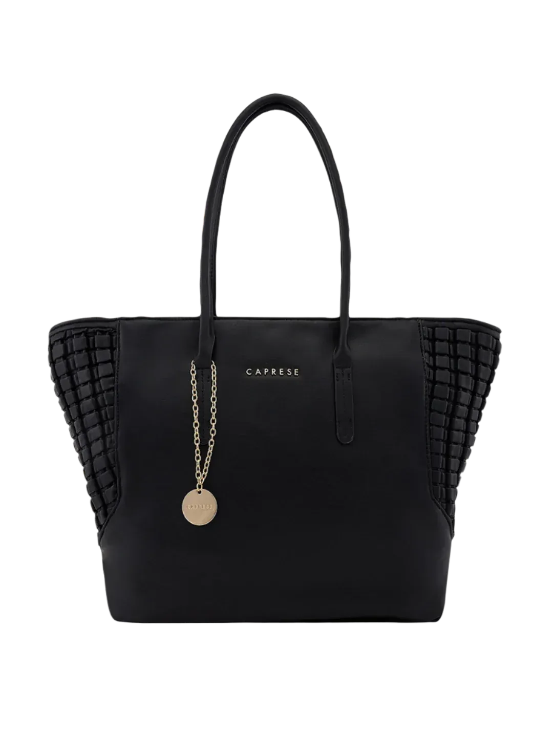Caprese Havana Large Black Satchel Bag