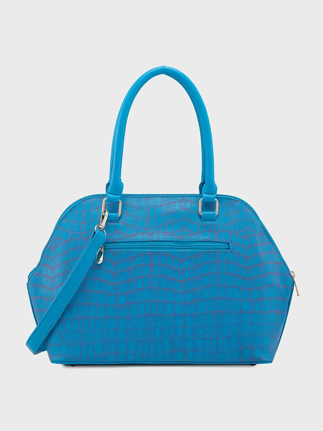 Caprese Mist Large Blue Satchel Bag