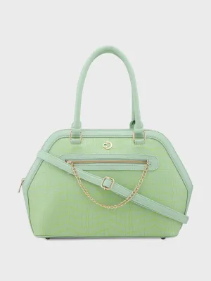 Caprese Mist Large Mint Satchel Bag