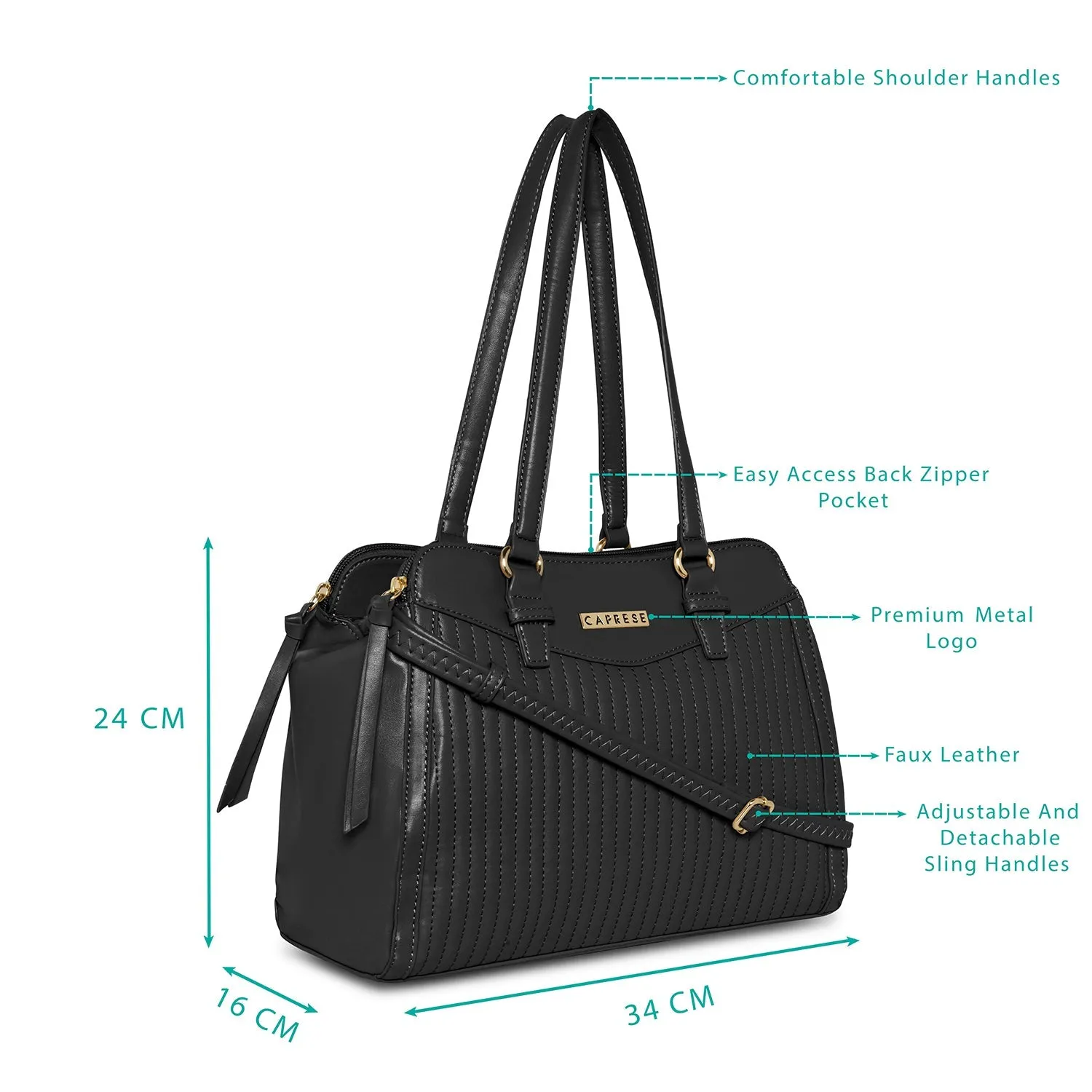 Caprese Stefania Large Satchel Bag