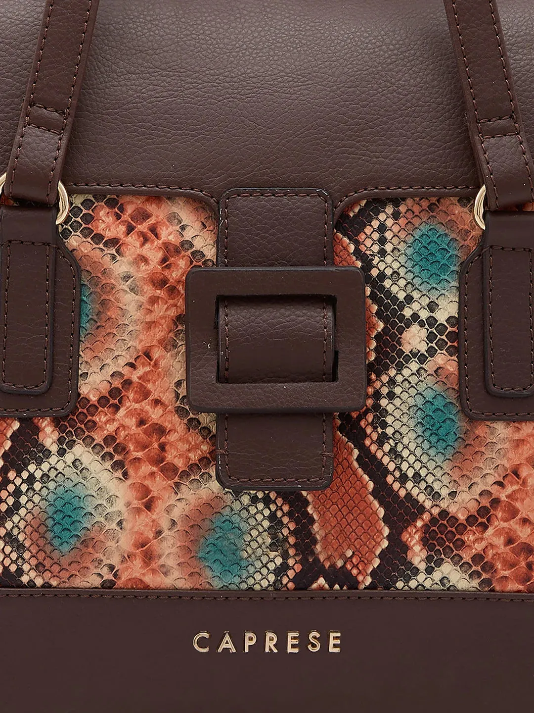 Caprese Vittoria Large Brown Satchel Bag