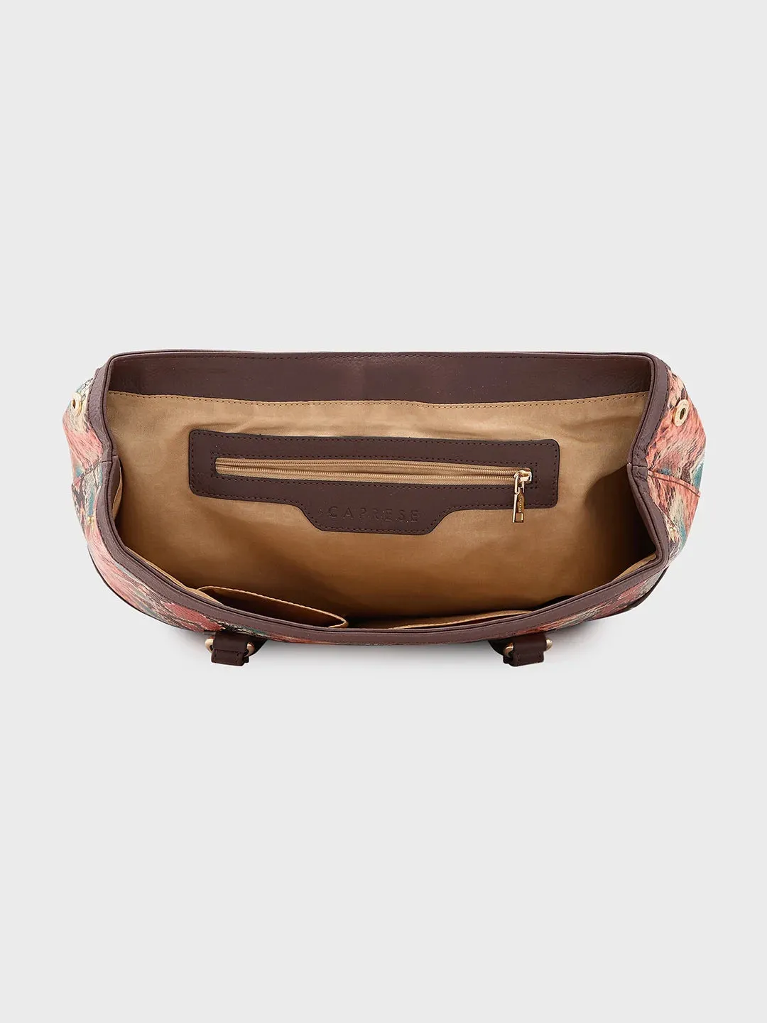 Caprese Vittoria Large Brown Satchel Bag