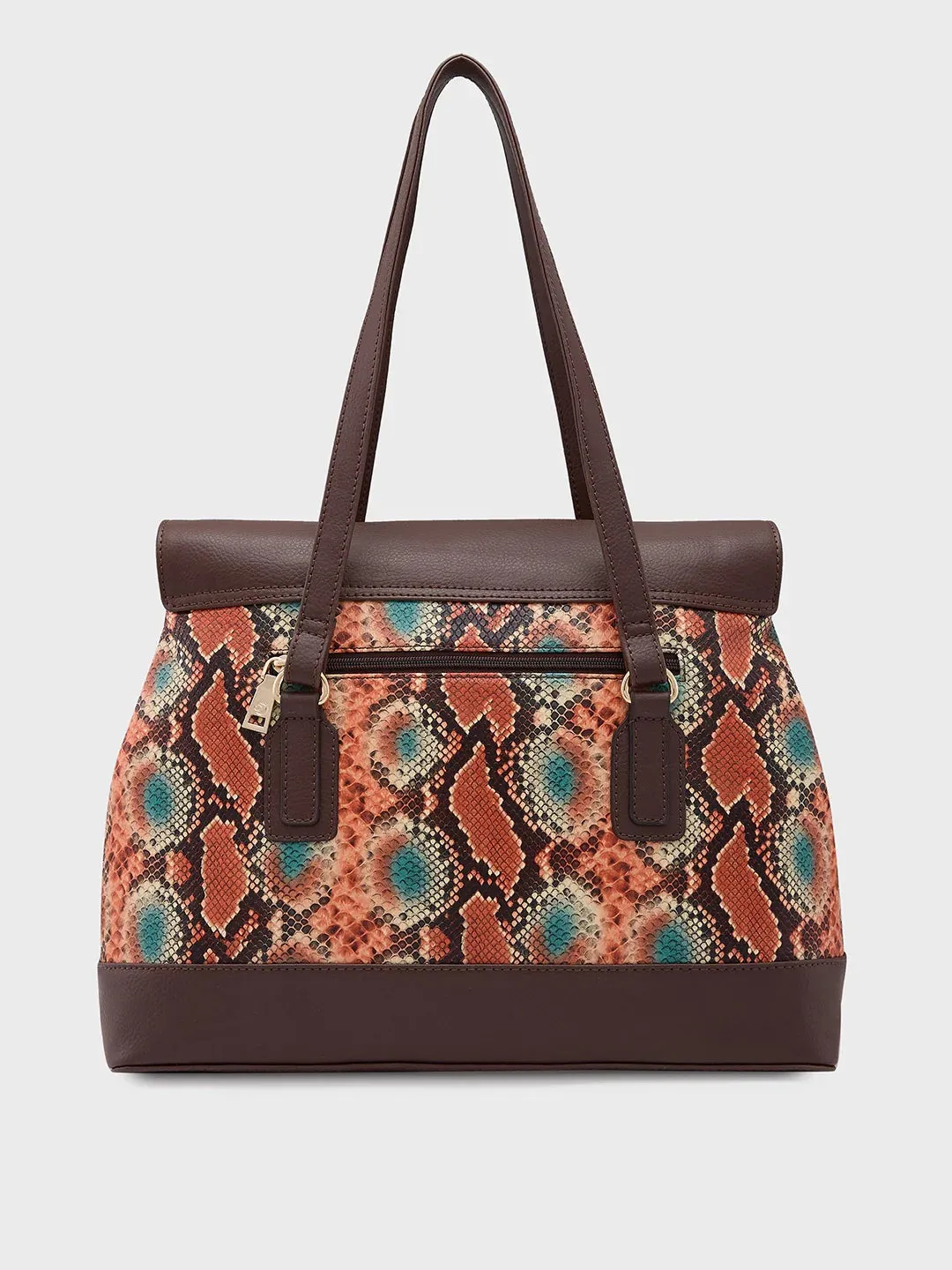 Caprese Vittoria Large Brown Satchel Bag
