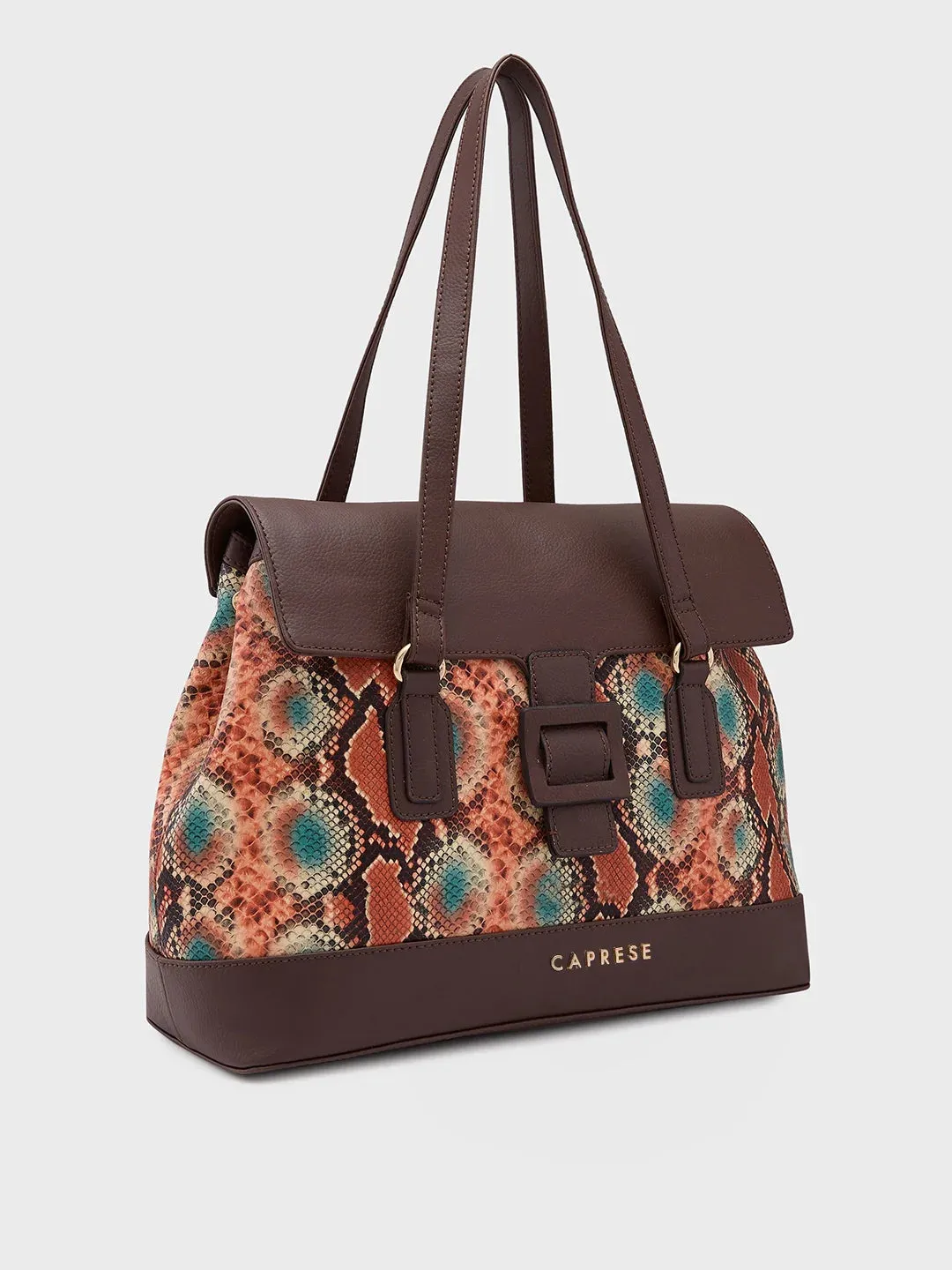 Caprese Vittoria Large Brown Satchel Bag
