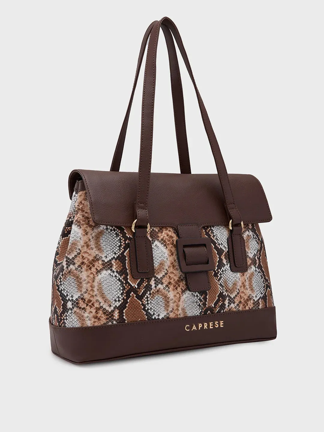 Caprese Vittoria Large Chocolate Satchel Bag