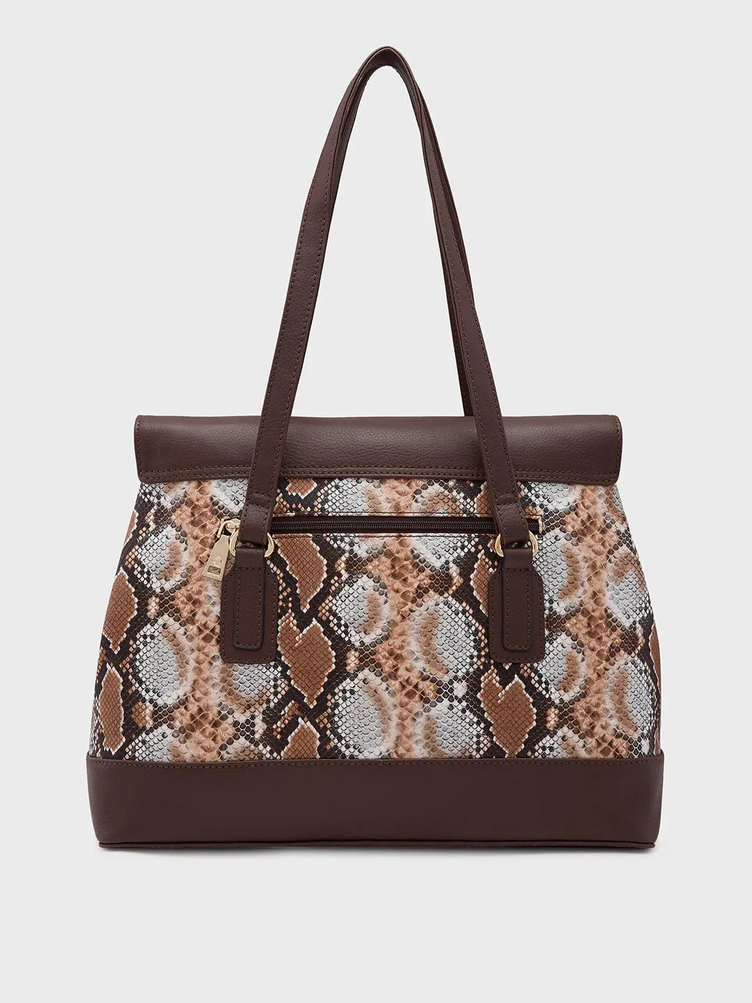 Caprese Vittoria Large Chocolate Satchel Bag