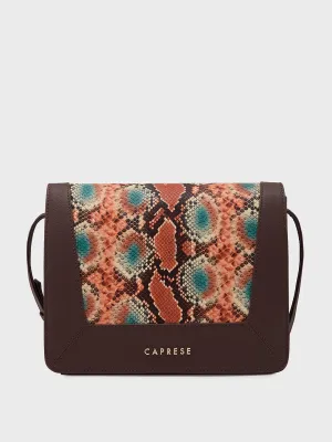 Caprese Vittoria Medium Brown Satchel Bag