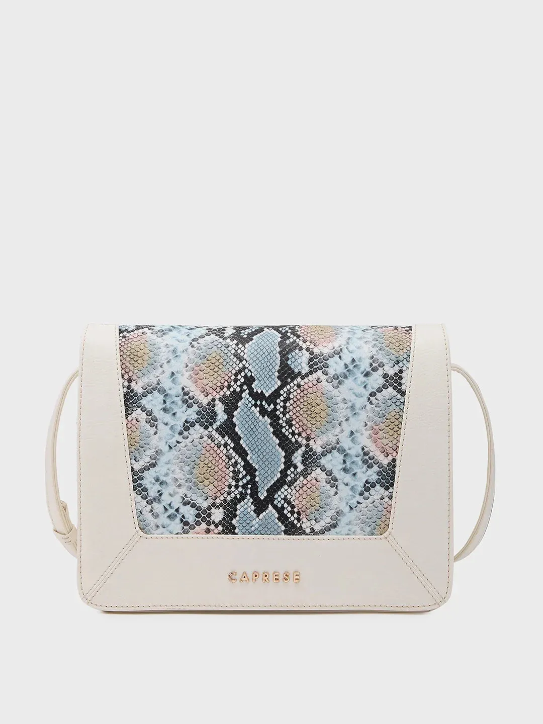 Caprese Vittoria Medium Off White Satchel Bag