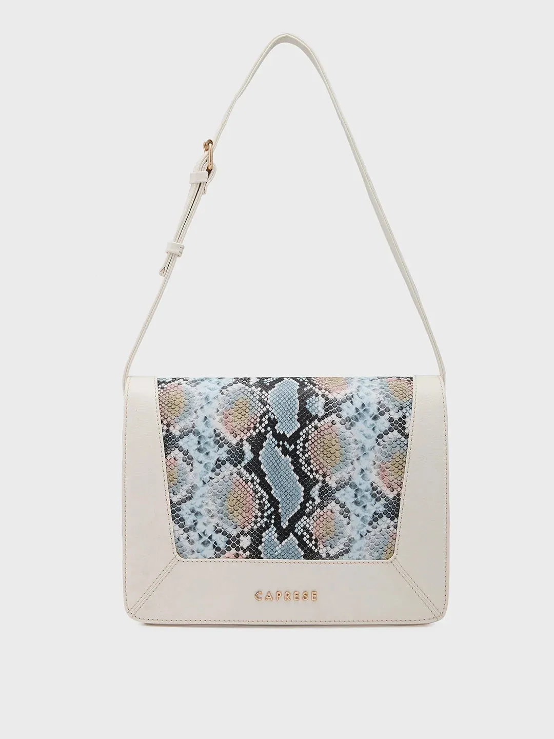 Caprese Vittoria Medium Off White Satchel Bag