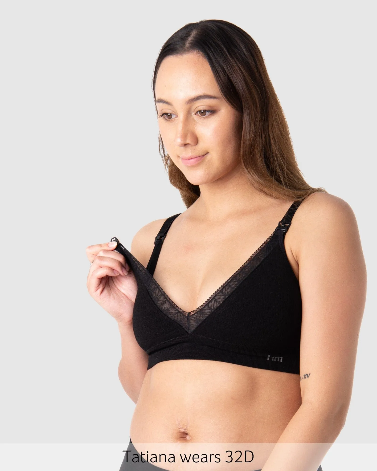 Caress Bamboo Nursing Bra - Black