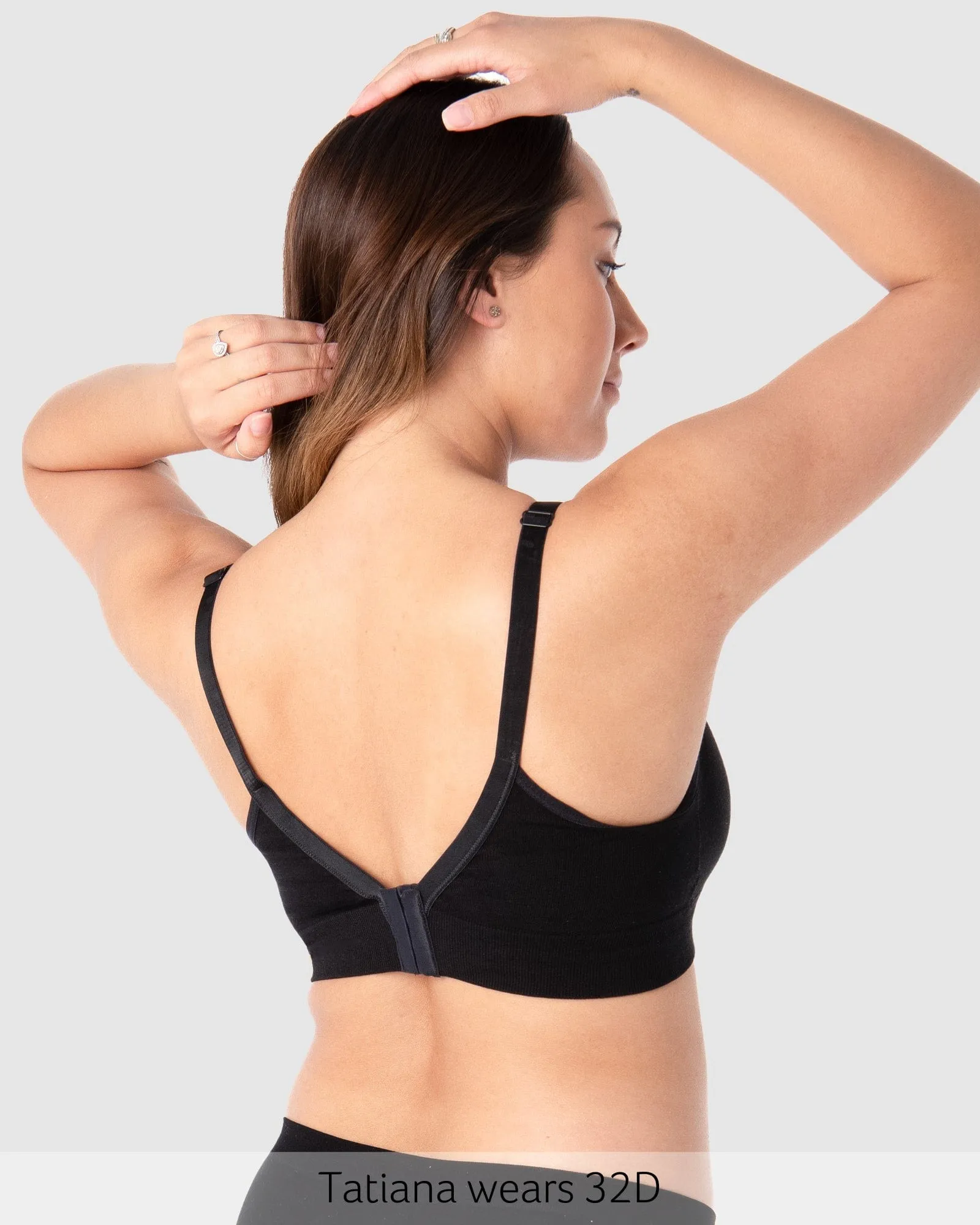 Caress Bamboo Nursing Bra - Black