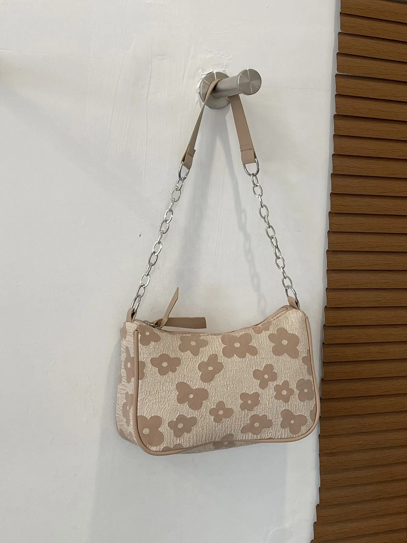 Casual Flowers Floral Jacquard Chain Bag