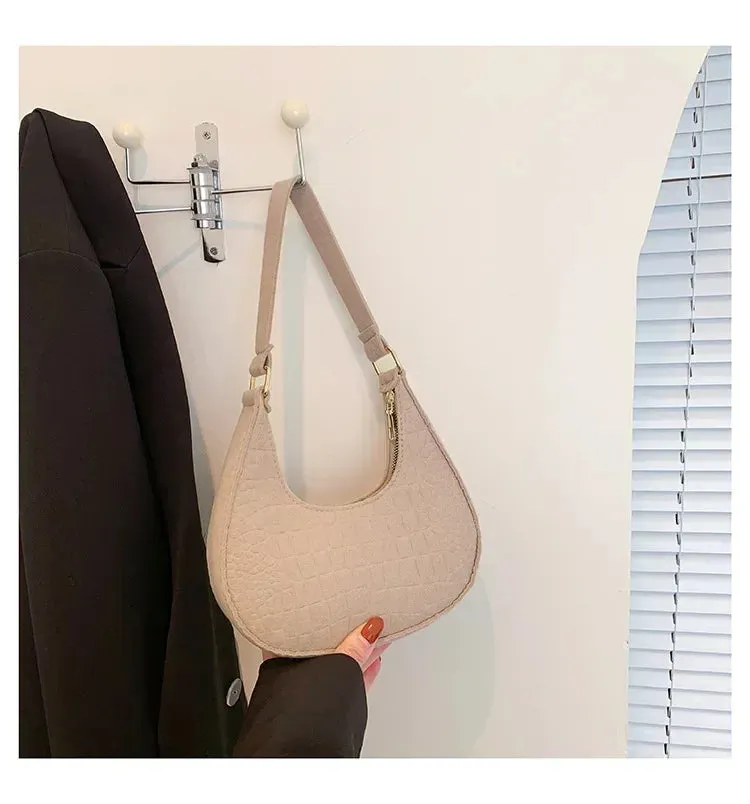 Casual Single Shoulder Dumpling Handbag