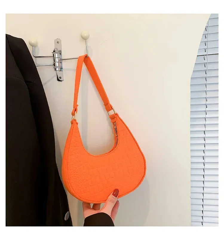 Casual Single Shoulder Dumpling Handbag