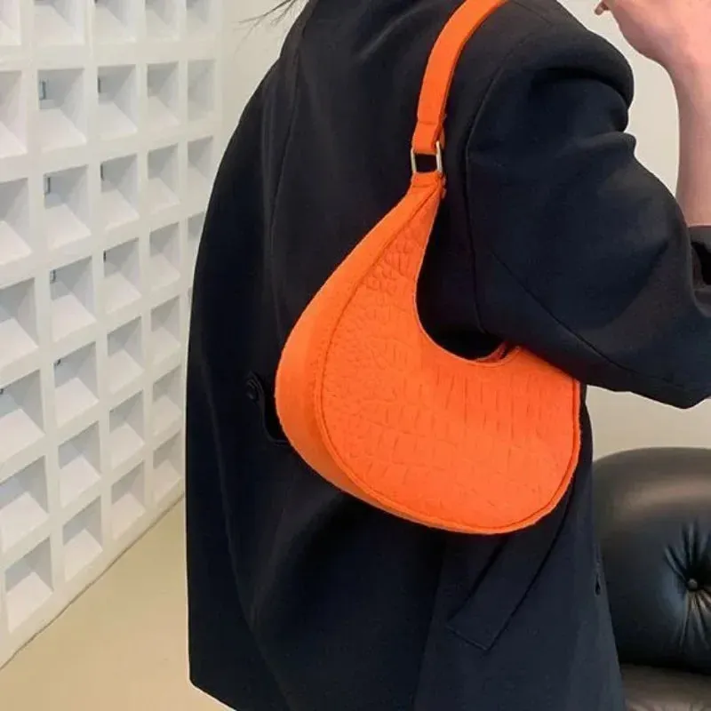 Casual Single Shoulder Dumpling Handbag