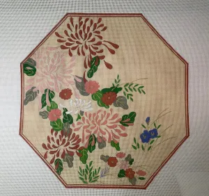 CBK Needlepoint Designs LC-3056A Chrysanthemums- Rust 18m