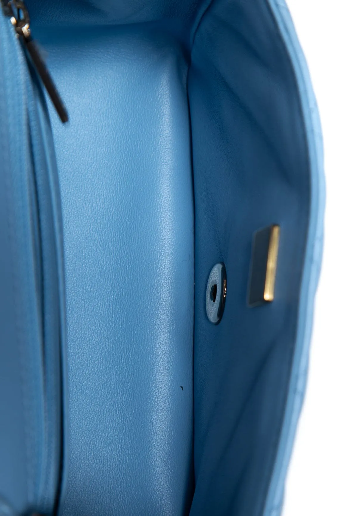 Chanel 2022  Blue Quilted Flap Square Handbag