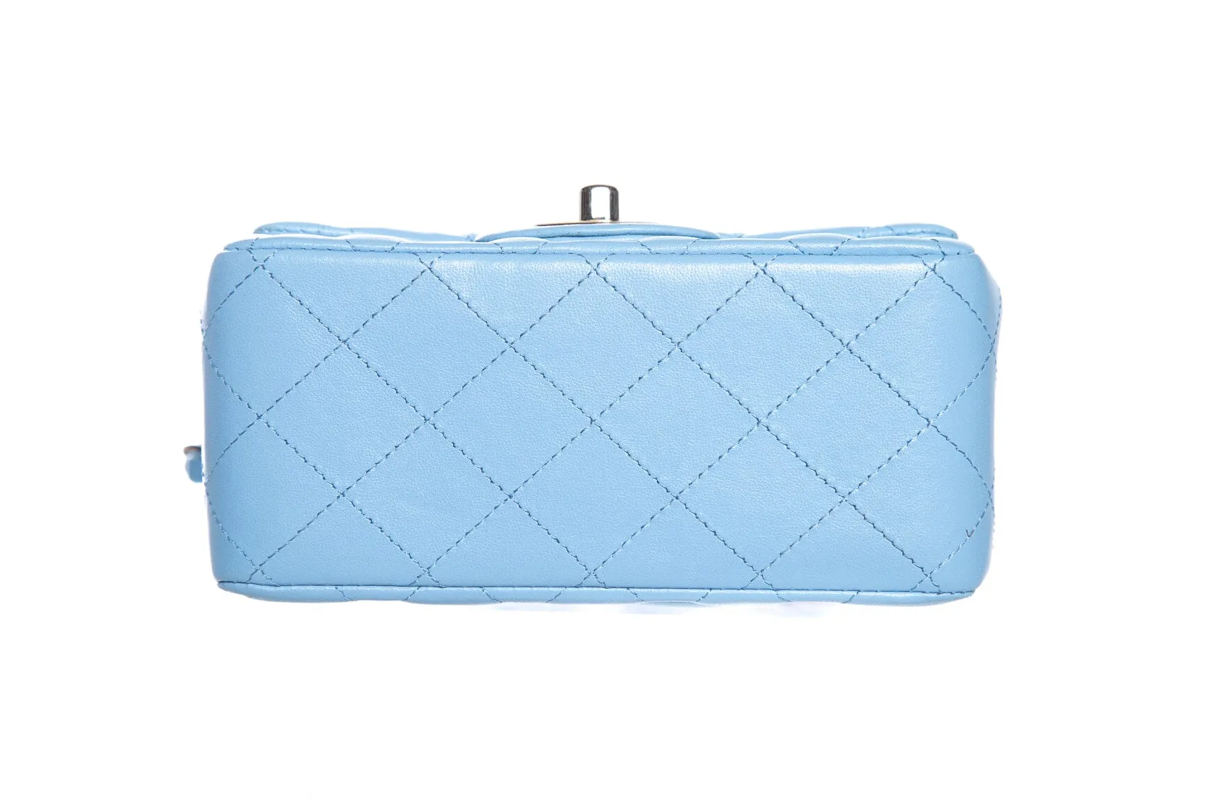 Chanel 2022  Blue Quilted Flap Square Handbag