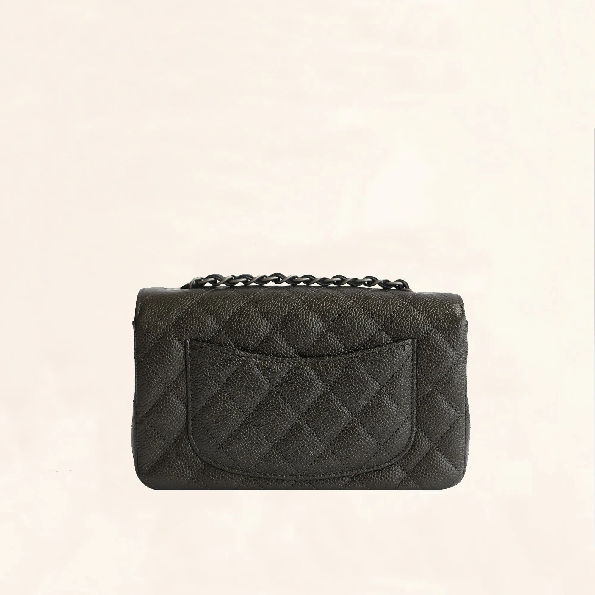 Chanel | Caviar Mini Rectangular Flap Bag | Black