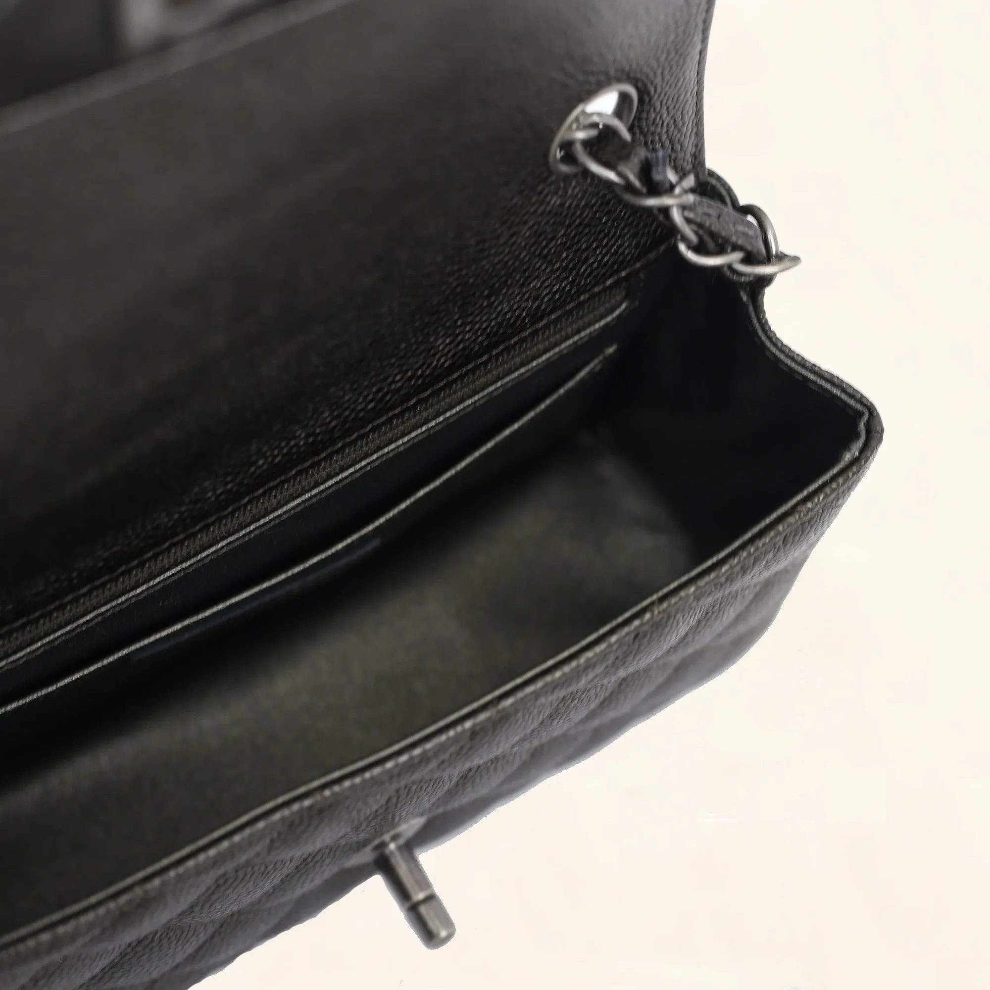 Chanel | Caviar Mini Rectangular Flap Bag | Black