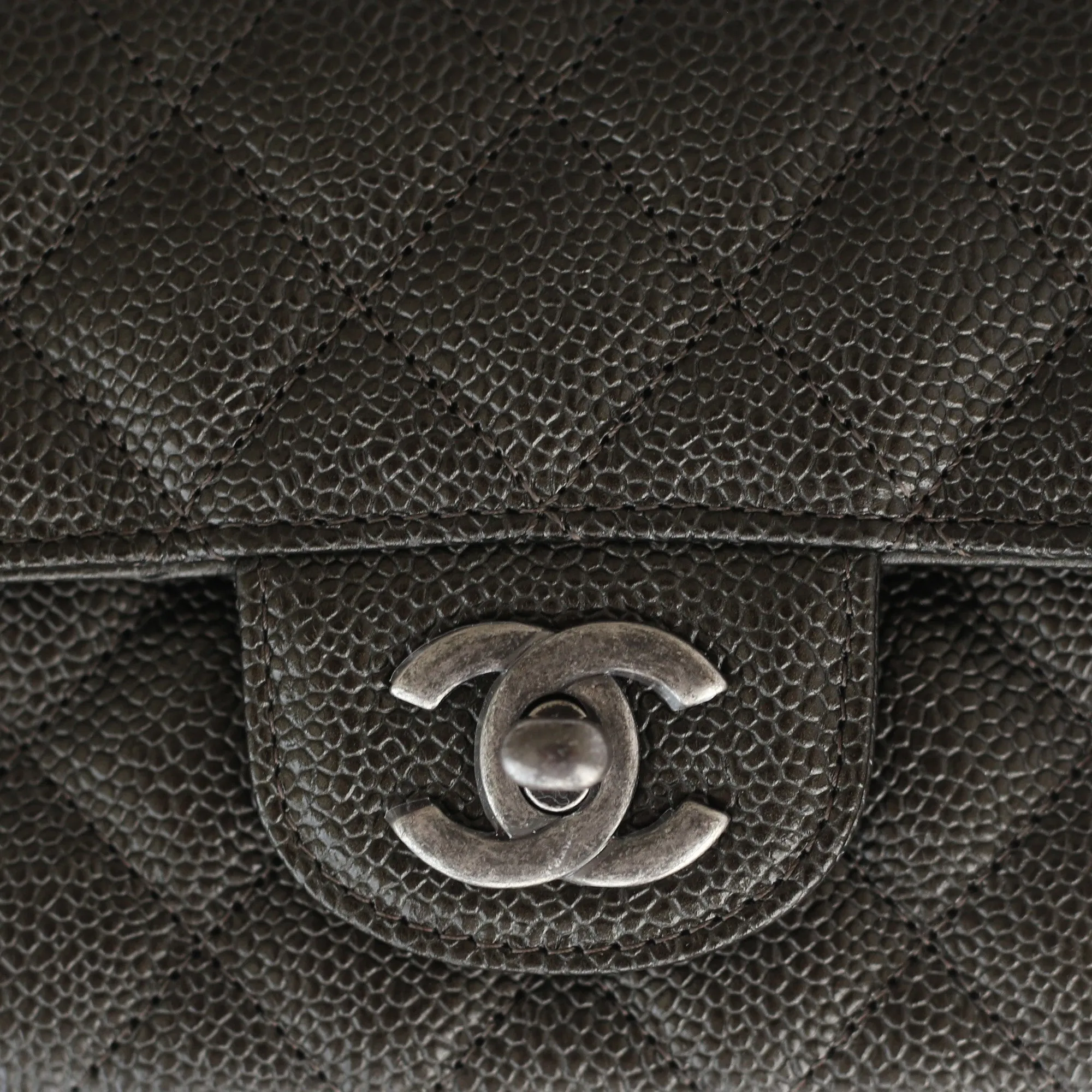 Chanel | Caviar Mini Rectangular Flap Bag | Black