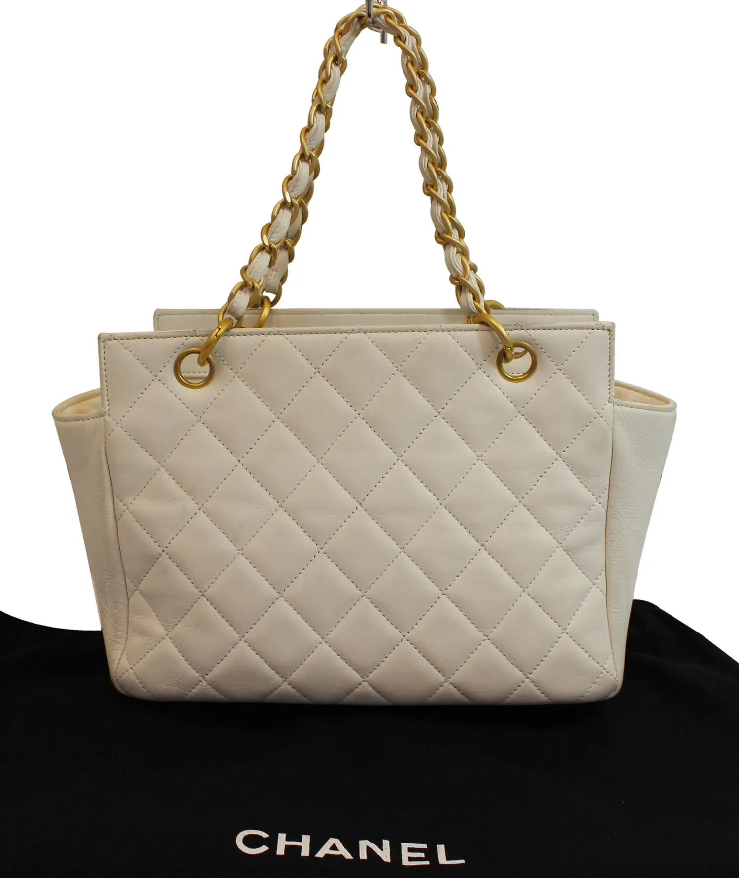CHANEL Lamb Skin Chain Shoulder Bag