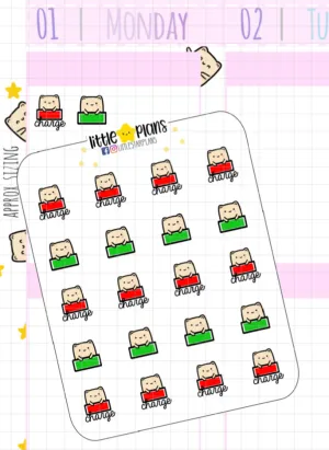 Charge Electronic Devices Reminder Planner Stickers | Neku