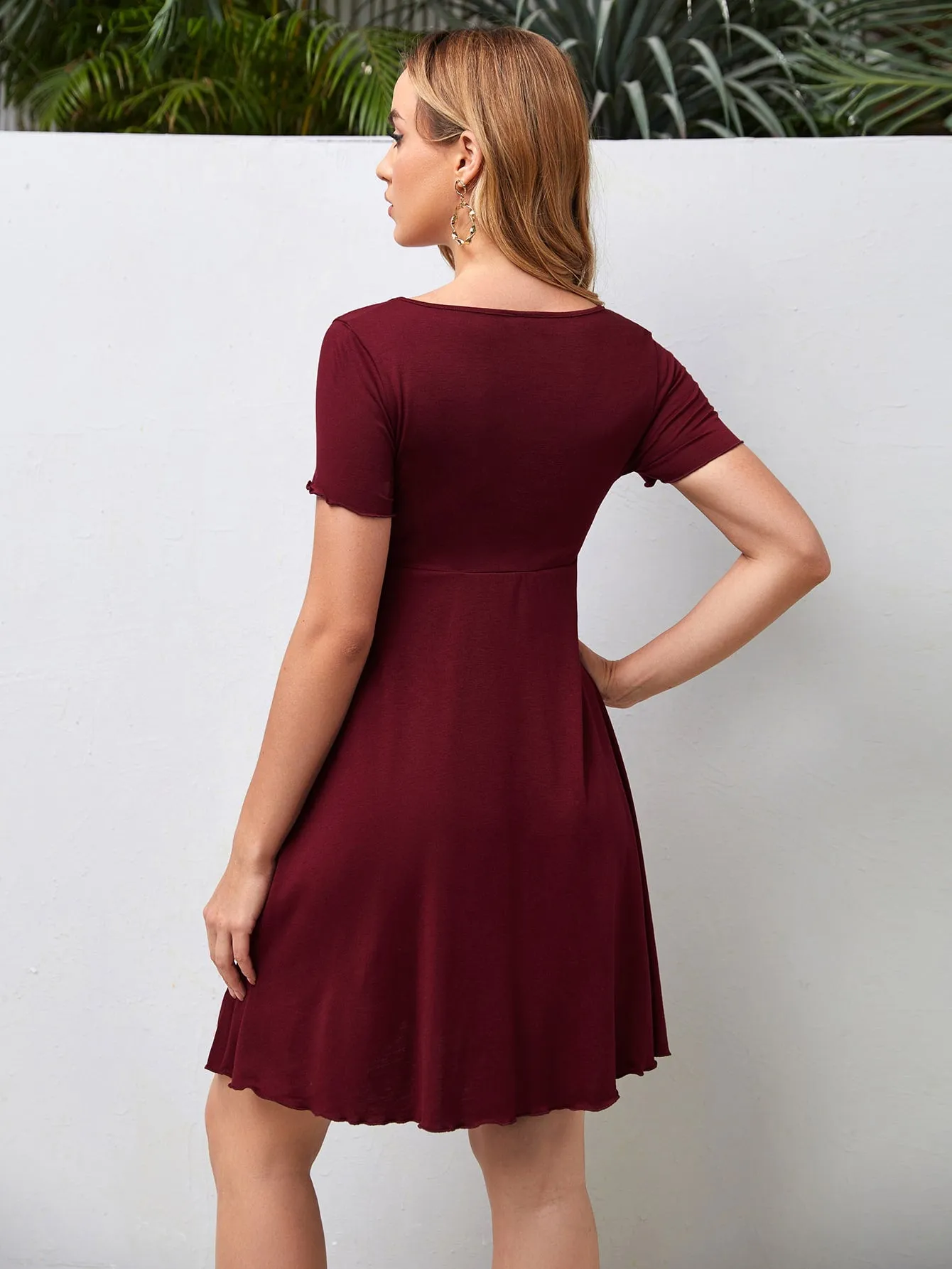 Cherry Vibes Vestido de Maternidad con Cordón en