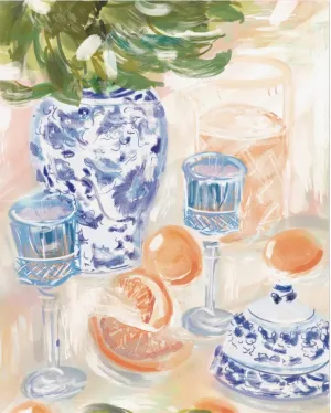 CHINOISERIE & CITRUS - CANVAS 30x40 PRINT