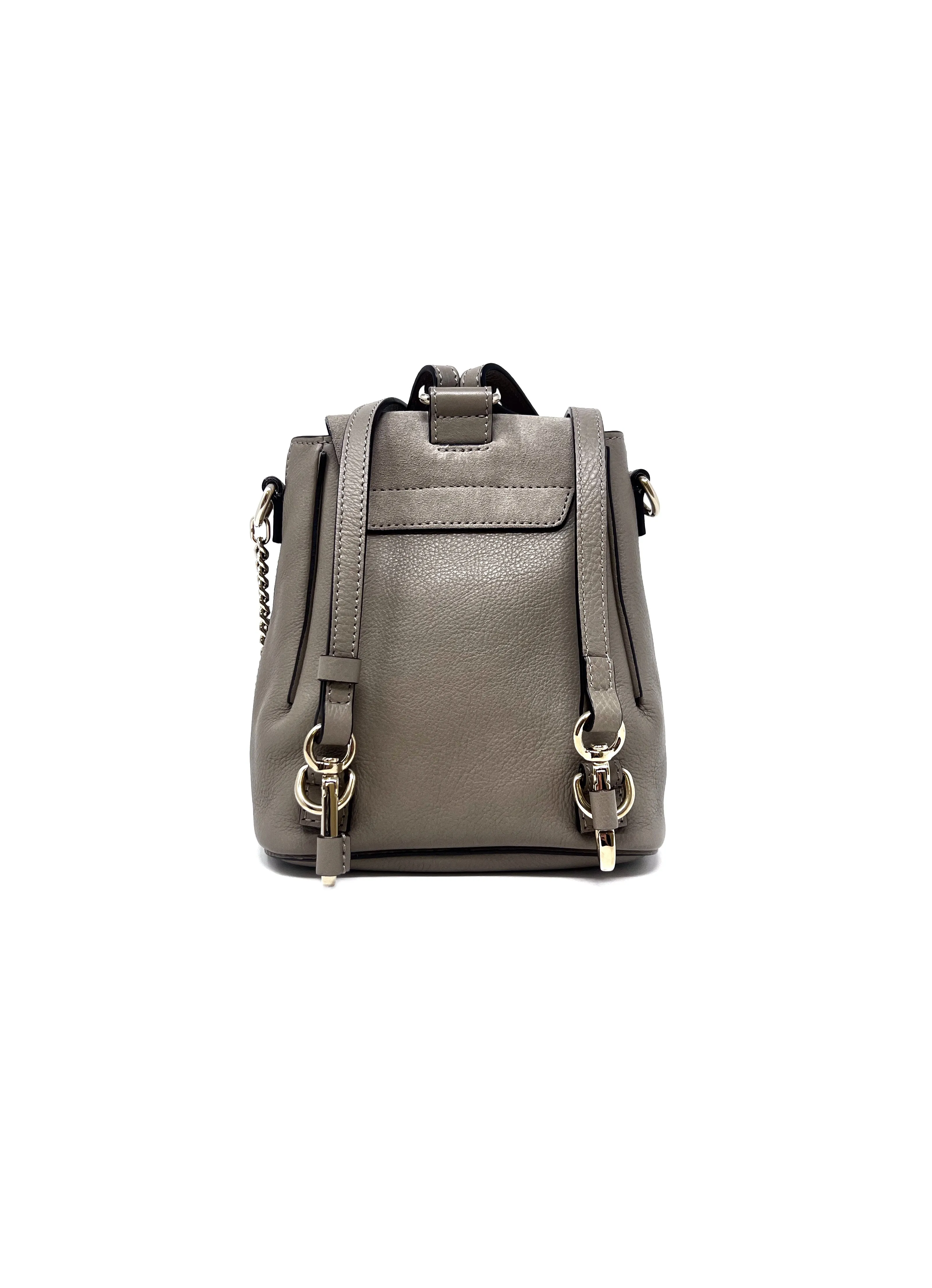 Chloe Light Taupe WDB! 'Faye' Leather & Suede Mini Backpack