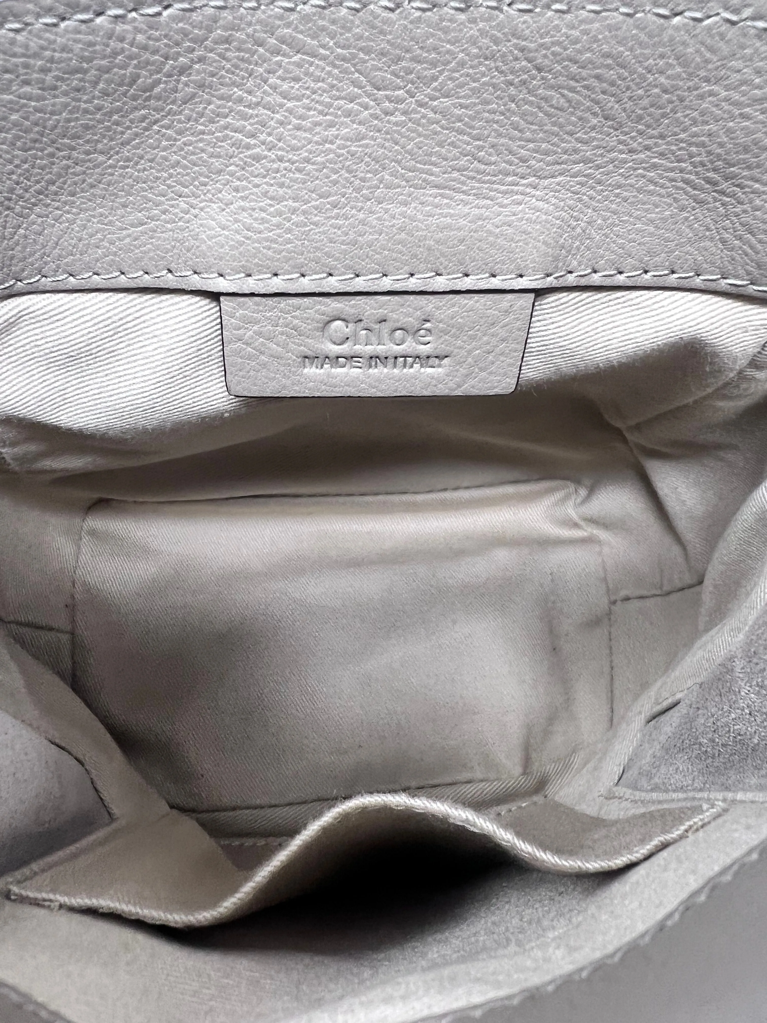 Chloe Light Taupe WDB! 'Faye' Leather & Suede Mini Backpack