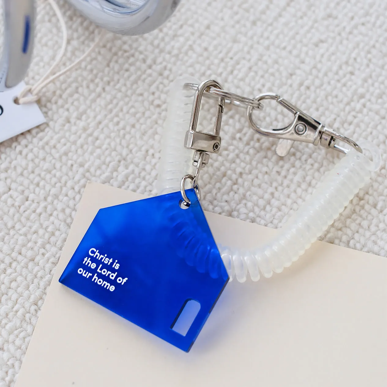 Christ is the Lord of Our Home {Translucent Acrylic Keychain}
