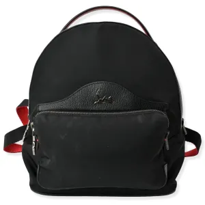CHRISTIAN LOUBOUTIN Backloubi Small Nylon Backpack Bag Black