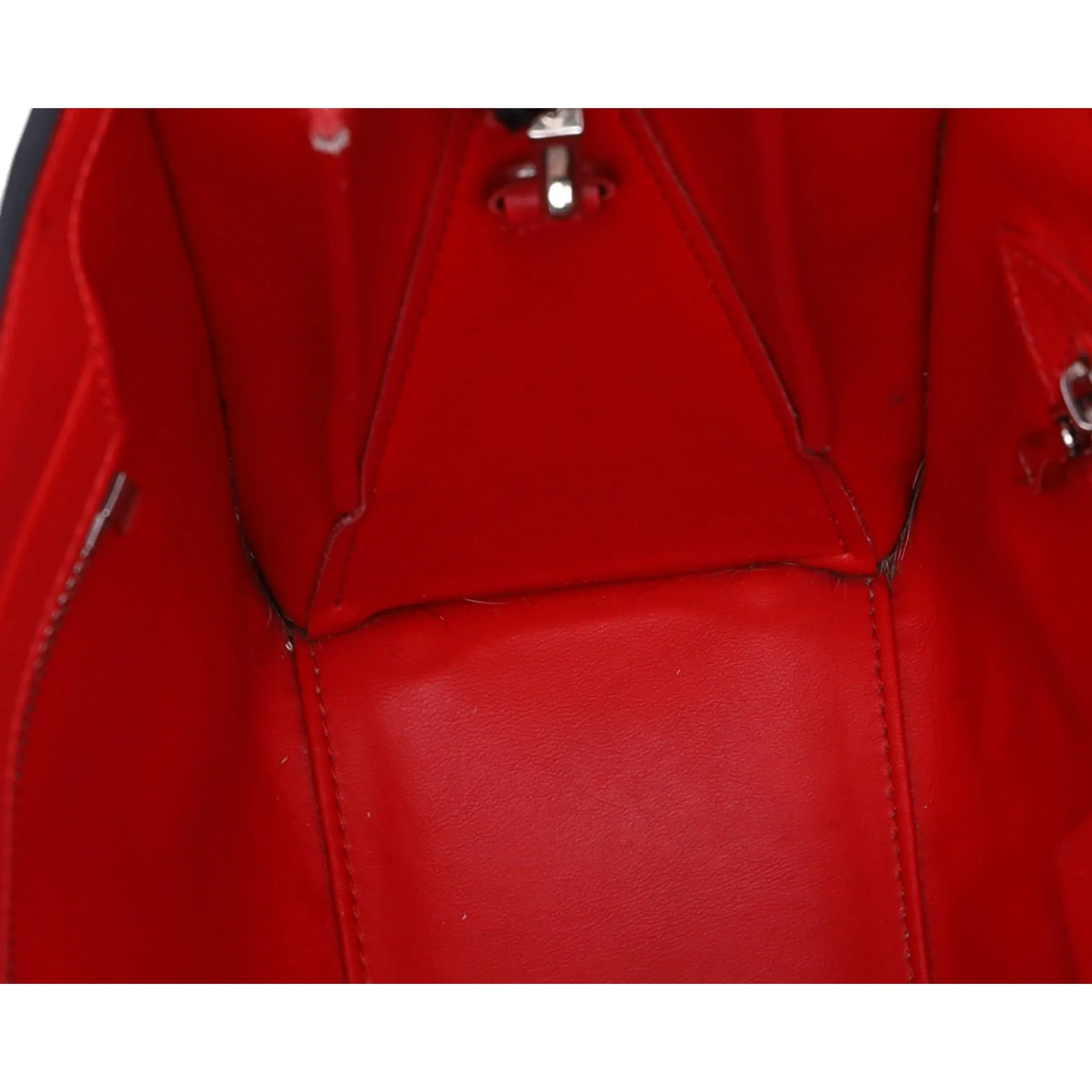 Christian Louboutin Paloma S Mini Handbag Black Silver Red Leather Nylon