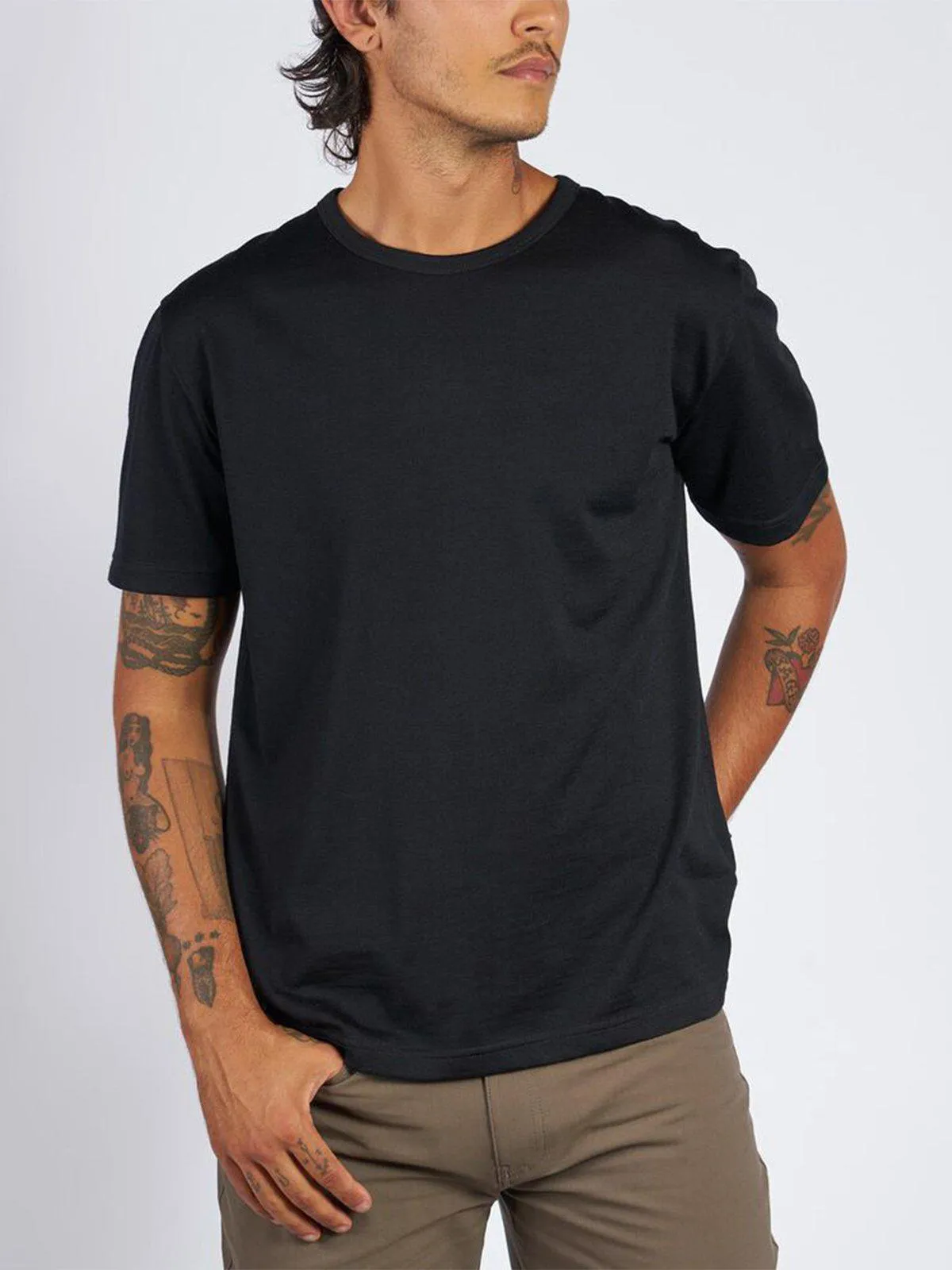 Chrome Industries Merino Short Sleeve Tee Black