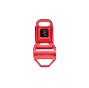 Chrome Seatbelt Buckle Md (1.5") - Red