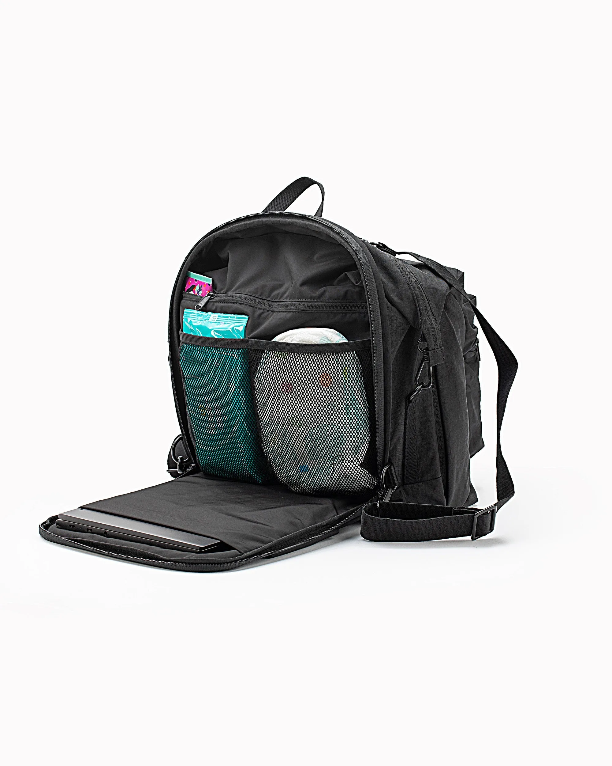 Classic Diaper Bag | Black Nylon