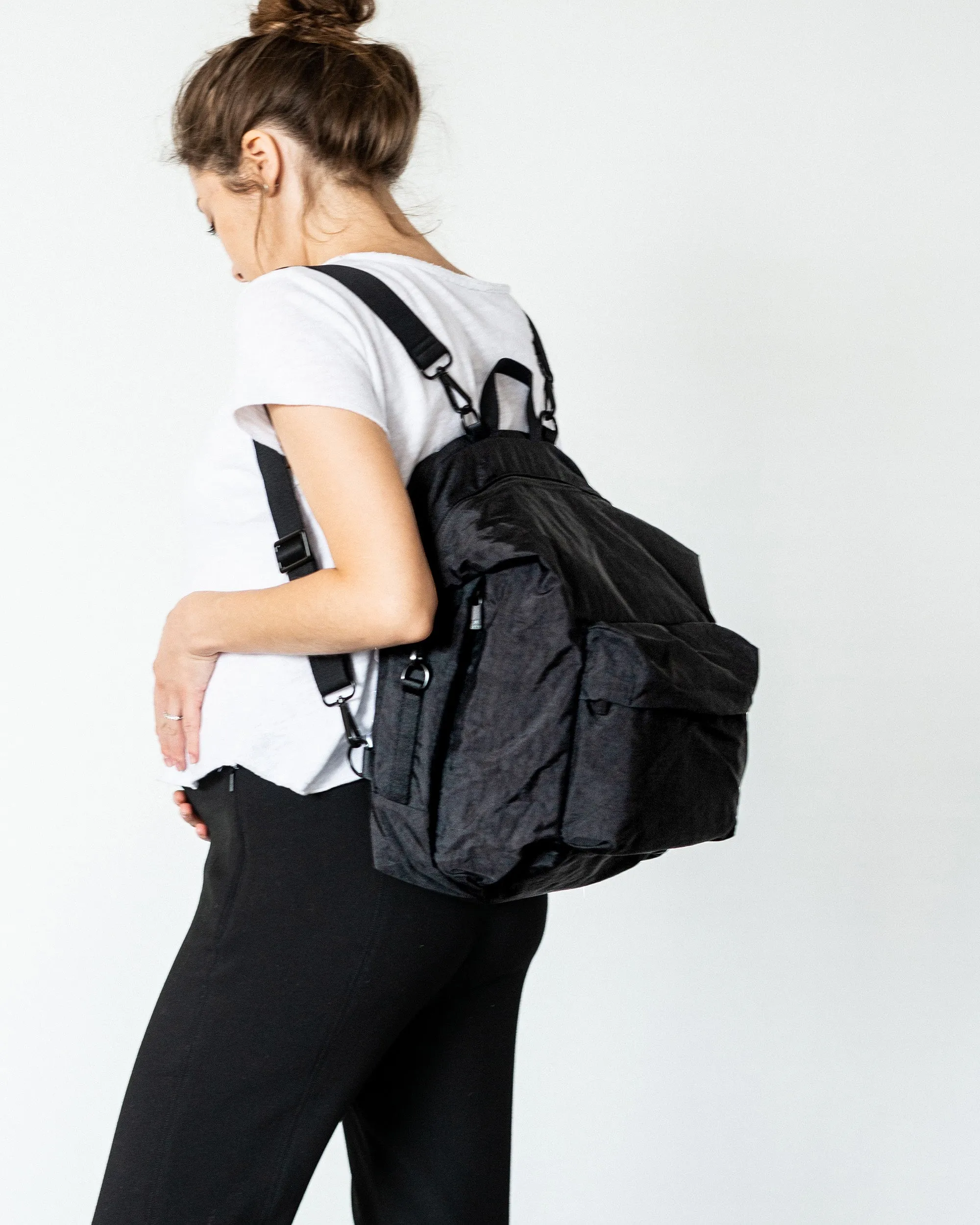 Classic Diaper Bag | Black Nylon