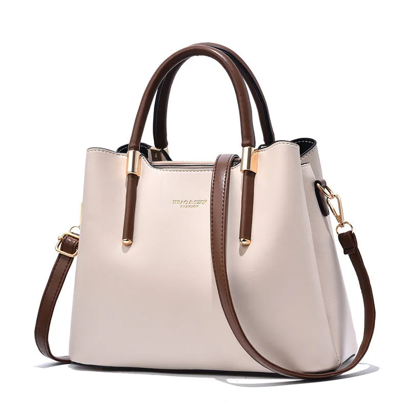 Classic Simple Tote Satchel Bag, All-Match Storage Bag For Work, Women's Casual Handbag