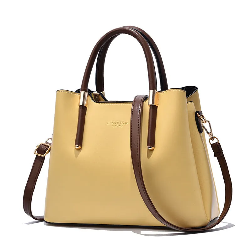 Classic Simple Tote Satchel Bag, All-Match Storage Bag For Work, Women's Casual Handbag