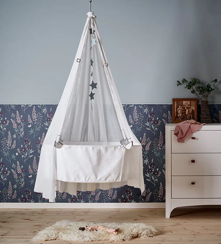'Classic' Wiege Set mit Stativ Grau/Grau