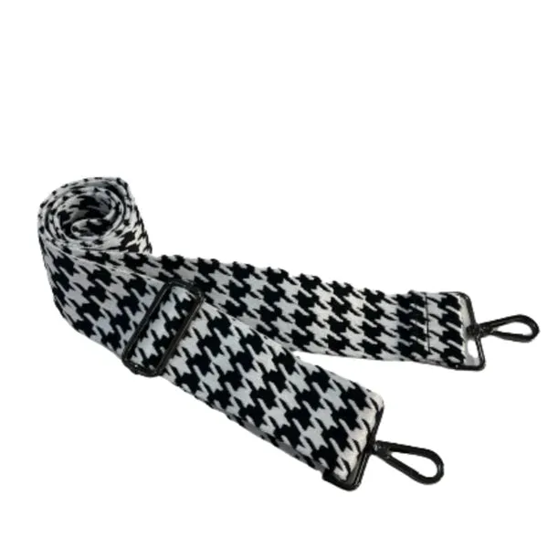 Clear Stadium  HydroBag with Black Trim & Hounds tooth Strap