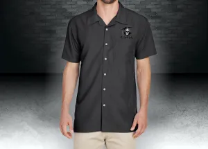 CNOA Grim Reaper Harriton Men's Barbados Textured Camp Shirt - Black