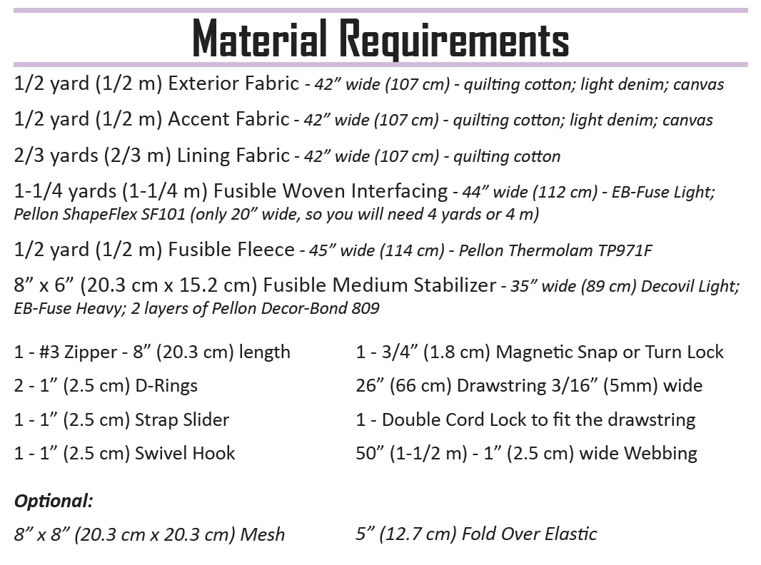 Colby Sling Pack Pattern - PDF Download