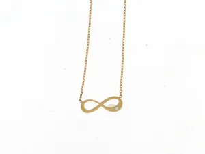 Collier avec motif Infini - Or Jaune, Diamants (056972A)